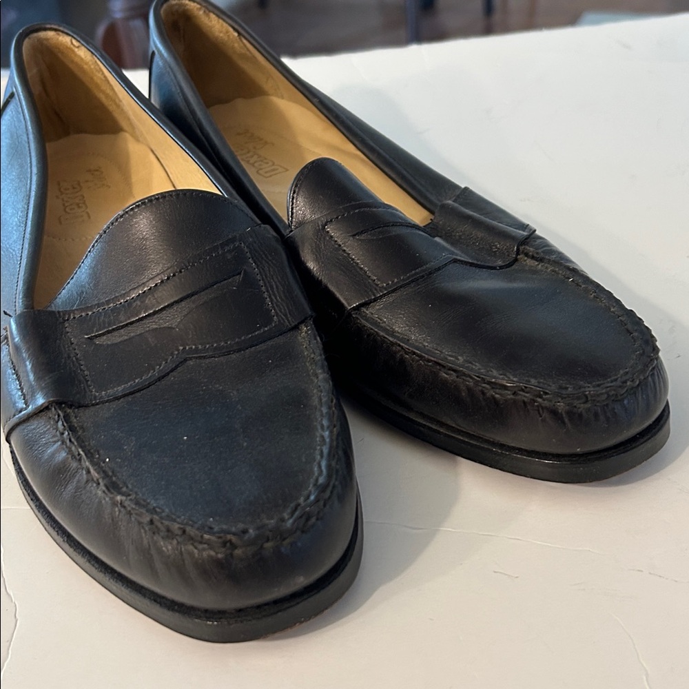 Dexter Men's Elegant Black Slip-On Penny Loafers size 11 made in USA - Picture 8 of 13